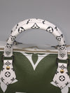 Sold-LOUIS VUITTON Giant Monogram Speedy Bandouliere Khaki Green/white/beige/cream beige