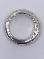 Sold-CHANEL 925 Silver Logo Ring Size 6 1/4