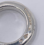 Sold-CHANEL 925 Silver Logo Ring Size 6 1/4