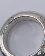 Sold-CHANEL 925 Silver Logo Ring Size 6 1/4