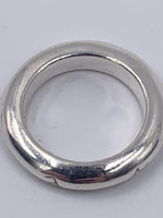 Sold-CHANEL 925 Silver Logo Ring Size 6 1/4