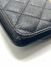 Sold-CHANEL Black Caviar Mini Clutch Crossbody Flap Gold Hardware