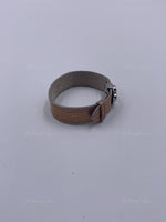 LOUIS VUITTON Light Brown Vernis Leather Good Luck Bracelet