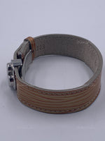 LOUIS VUITTON Light Brown Vernis Leather Good Luck Bracelet