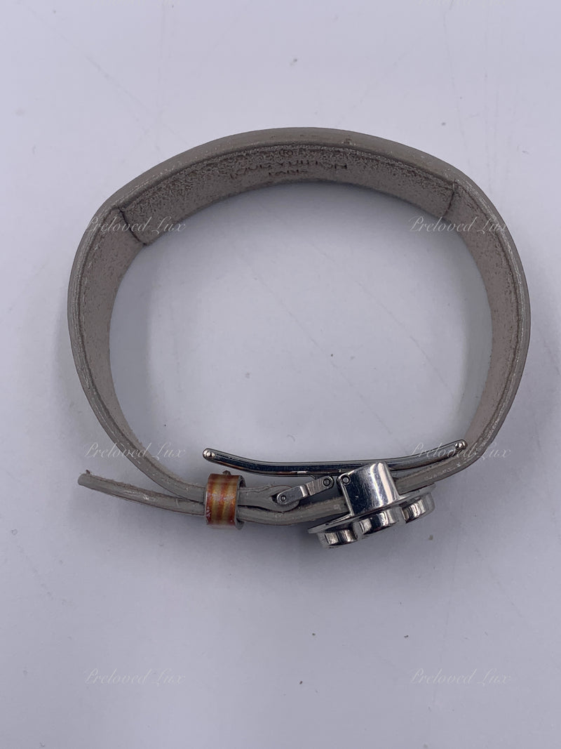 LOUIS VUITTON Light Brown Vernis Leather Good Luck Bracelet