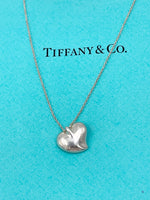 Tiffany 
Co Elsa Peretti Solid Full Heart Pendant Necklace