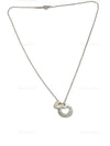 Tiffany 
Co 925 Silver Heart and Circle Tag Pendant Necklace