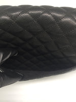 Sold-CHANEL CC Caviar (Large Size) Single Flap Bag black/aged silver hardware