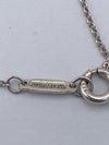 Tiffany 
Co 925 Silver Heart and Circle Tag Pendant Necklace