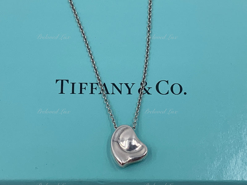 Sold-Tiffany 
Co Elsa Peretti Solid Heart Necklace