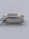 Sold-Tiffany 
Co 925 Silver 1837 Oval Ring Pendant Necklace