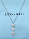 Tiffany 
Co 925 Silver 1837 Triple Circle Pendant Necklace