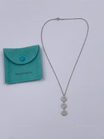 Tiffany 
Co 925 Silver 1837 Triple Circle Pendant Necklace