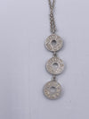 Tiffany 
Co 925 Silver 1837 Triple Circle Pendant Necklace