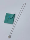 Tiffany 
Co 925 Silver Solid Heart with Arrow Pendant Necklace