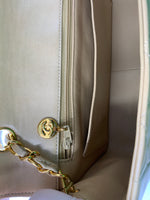 Sold-CHANEL Lambskin Medium Diana Single Chain Single Flap Bag Beige/gold