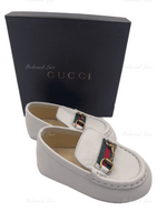 Sold-Gucci Baby white leather Shoes Size EU 18 US 2