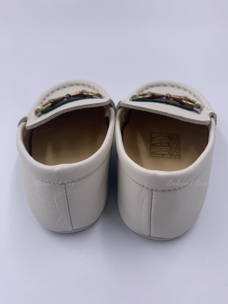 Sold-Gucci Baby white leather Shoes Size EU 18 US 2