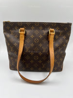 LOUIS VUITTON Monogram Cabas Piano Tote Shoulder Bag