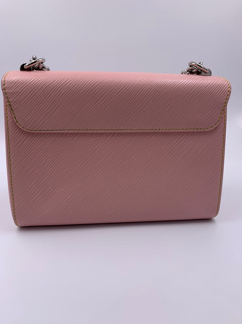 LOUIS VUITTON Epi Twist MM Pink Shoulder Bag Crossbody Bag