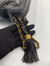 Sold-CHANEL Lambskin Black Camera Bag with Tassel