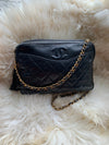 Sold-CHANEL Lambskin Black Camera Bag with Tassel