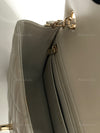 Sold-CHANEL Classic Grey Lambskin Mini Rectangular Crossbody Bag in Champaign Gold Hardware