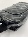 CHANEL Classic Mini Rectangular Black Shoulder Bag Crossbody - Silver Hardware Patent Leather