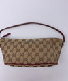 Sold-GUCCI GG Logo Brown Small Handbag