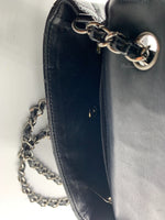 CHANEL Classic Mini Rectangular Black Shoulder Bag Crossbody - Silver Hardware Patent Leather