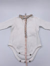 KidSold-Burberry White Baby Jumpsuit / Romper with Hat