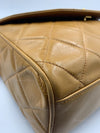 CHANEL Lambskin Camel (Dark Beige) Large Camera Bag with Tassel