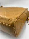 CHANEL Lambskin Camel (Dark Beige) Large Camera Bag with Tassel