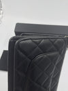 Sold-CHANEL CC Wallet-on-the-chain Lambskin Crossbody Bag - Black