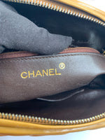 CHANEL Lambskin Camel (Dark Beige) Large Camera Bag with Tassel