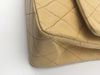 Sold-CHANEL Classic Lambskin Double Chain Double Flap Medium Shoulder Bag- beige/gold