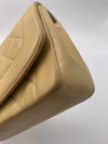 Sold-CHANEL Lambskin Medium Diana Single Chain Single Flap Bag Beige/gold (2)