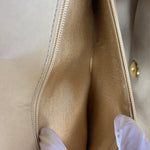 Sold-CHANEL Lambskin Medium Diana Single Chain Single Flap Bag Beige/gold (2)