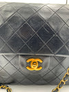 Sold-CHANEL Classic Lambskin Double Chain Double Flap Medium Square Bag Black / Gold Hardware