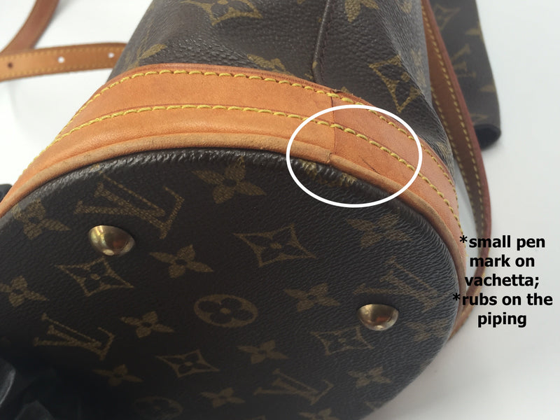 Sold-LOUIS VUITTON Monogram Bucket PM with Pouch M42238