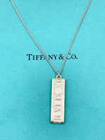 Tiffany 
Co 925 Silver Atlas Collection Bar with Necklace