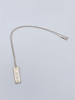 Tiffany 
Co 925 Silver Atlas Collection Bar with Necklace