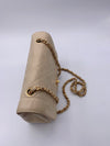 Sold-CHANEL Vintage Lambskin Single Flap Bag Beige/gold hardware