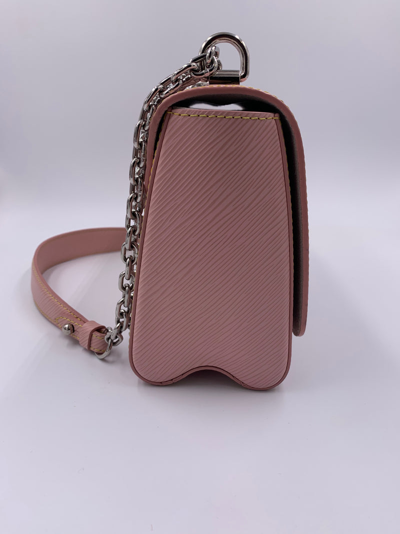 LOUIS VUITTON Epi Twist MM Pink Shoulder Bag Crossbody Bag