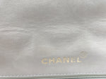 Sold-CHANEL Vintage Lambskin Single Flap Bag Beige/gold hardware