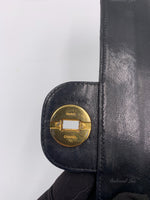 Sold-CHANEL Classic Lambskin Vintage Medium Flap Bag Black / Gold Hardware with Bijoux Chain