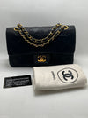 CHANEL Lambskin Small Black Classic Double Flap Bag Gold Hardware