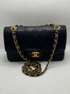 CHANEL Lambskin Small Black Classic Double Flap Bag Gold Hardware