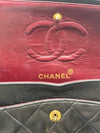 CHANEL Lambskin Small Black Classic Double Flap Bag Gold Hardware