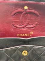 CHANEL Lambskin Small Black Classic Double Flap Bag Gold Hardware